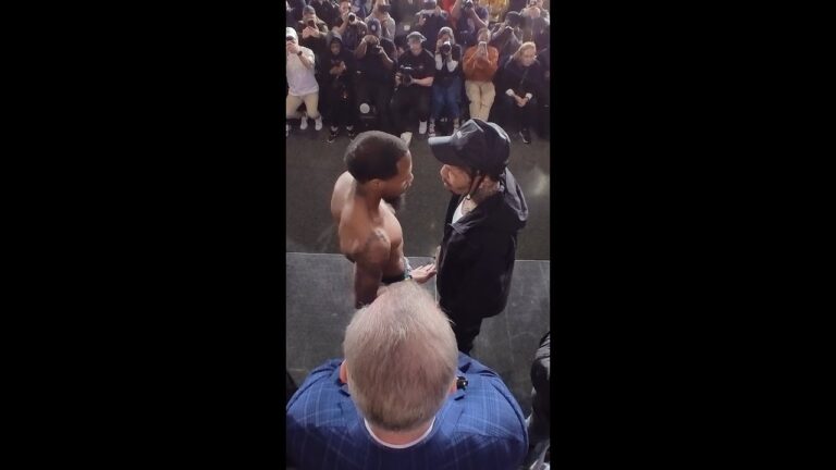 Views From the Weigh-in Stage as Tank & Roach Face Off