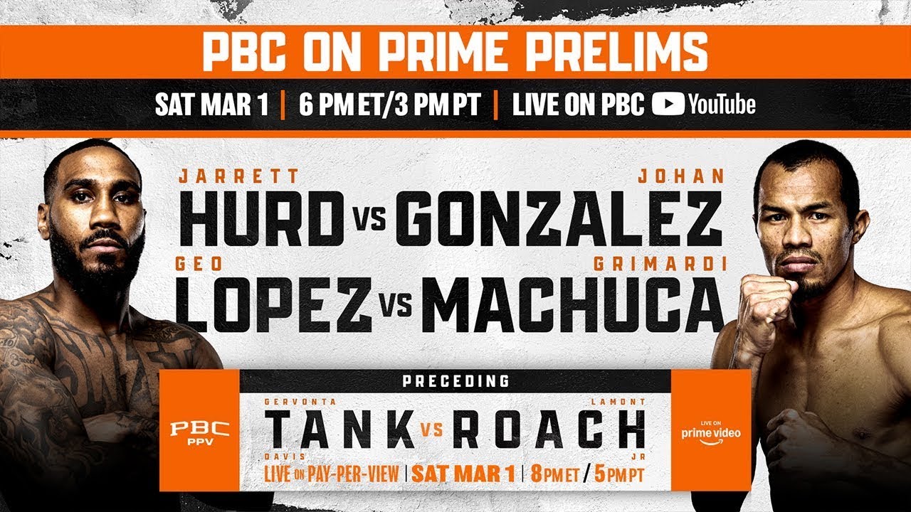 Tank vs. Roach: Prelims | PBC PPV on Prime Video