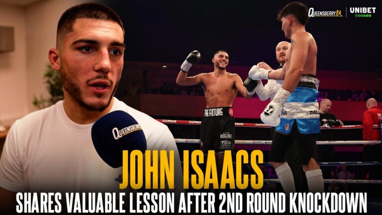 Prospect John Isaacs shares valuable lesson after coming back from second round knockdown 🥊