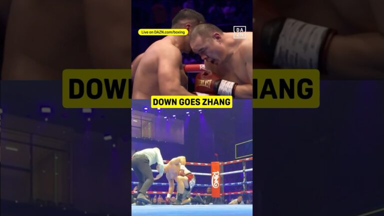 The battle between Agit Kabayel and Zhilei Zhang 👊 #shorts