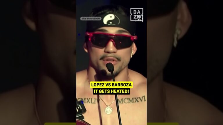 👀 Teofimo Lopez and Arnold Barboza Jr. go at it 😤