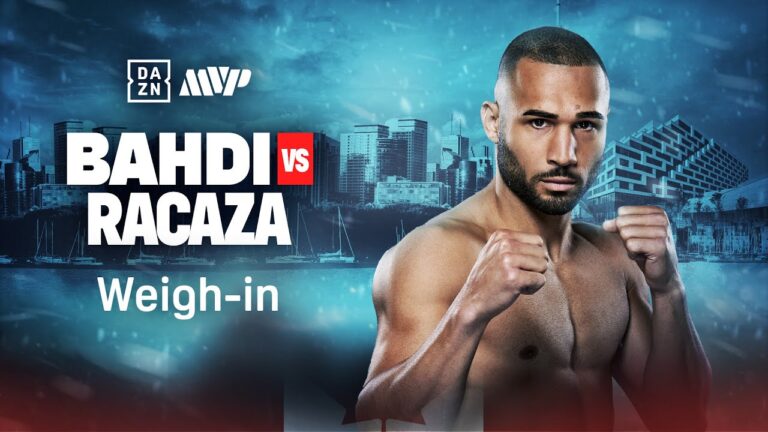 LUCAS BAHDI VS. RYAN JAMES RACAZA WEIGH IN LIVESTREAM