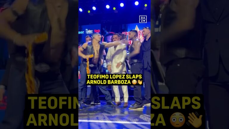 Teofimo Lopez SLAPS Arnold Barboza 😳 #shorts