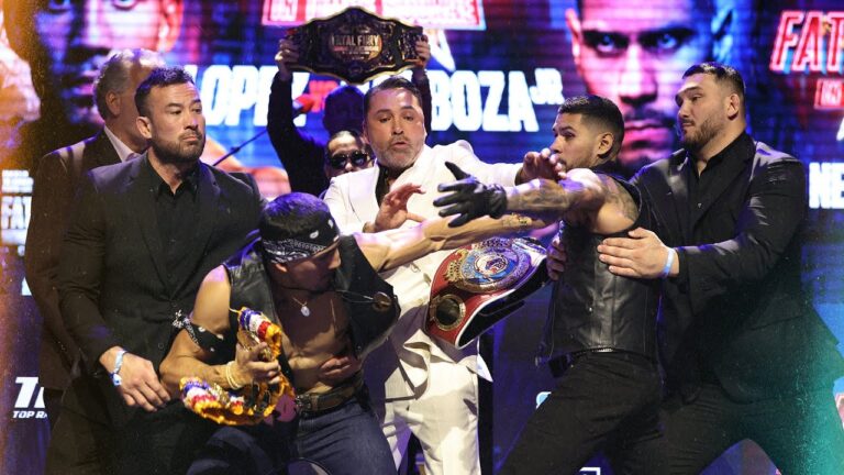 Lopez vs. Barboza Jr. | Things got heated backstage, after they faced off!