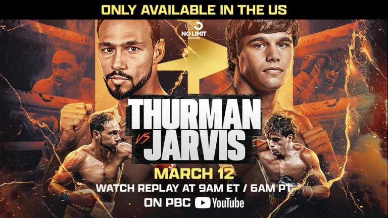 Keith Thurman vs. Brock Jarvis FIGHT REPLAY (U.S. Only)