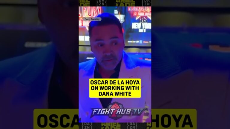 Oscar De La Hoya to work with Dana White 👀