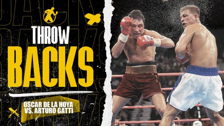 Throwback | Oscar De La Hoya vs. Arturo Gatti! A Real Hero Returns