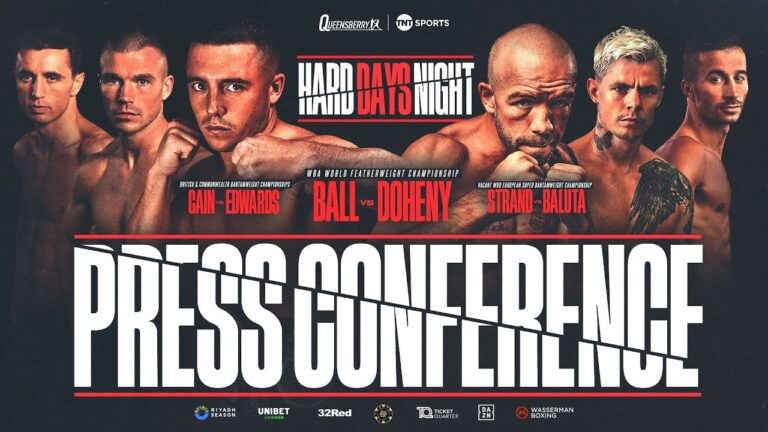 Nick Ball vs TJ Doheny | Live Press Conference! | A Hard Days Night | #CainEdwards #StrandBaluta