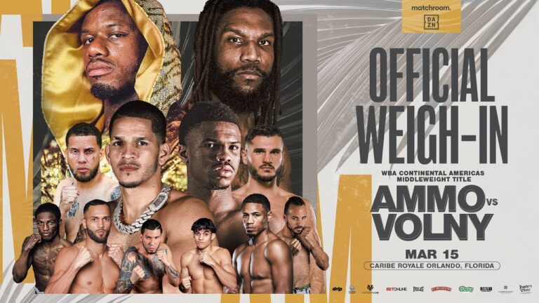 Austin Williams Vs Patrice Volny Weigh In Ft Berlanga & Jones