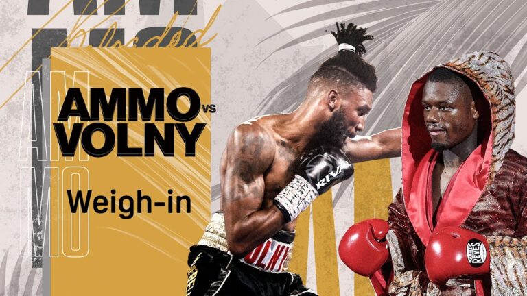 AUSTIN 'AMMO' WILLIAMS VS. PATRICE VOLNY WEIGH IN LIVESTREAM