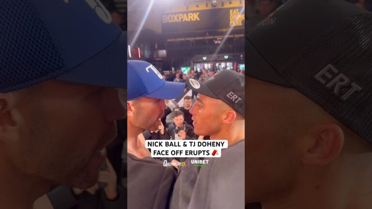 Nick Ball & Tj Doheny almost come to blows with their world title bout just a day away 😳