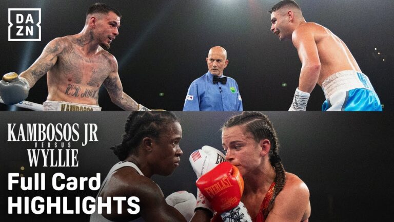 Enjoy the highlights from the full Kambosos vs Wyllie card.
