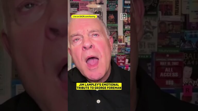 Jim Lampley pays his respects to the late, great George Foreman 🥊❤️