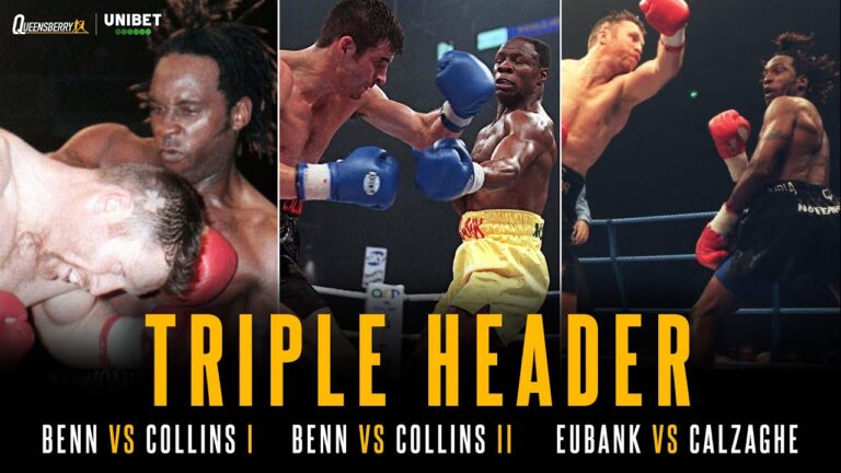 TRIPLE HEADER | Nigel Benn vs Steve Collins 1 & 2 + Chris Eubank vs Joe Calzaghe 🔥