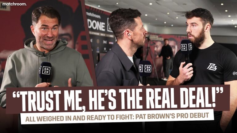 “It's Go Time Now!” – Pat Brown & Eddie Hearn's Final Thoughts Before Pro Debut