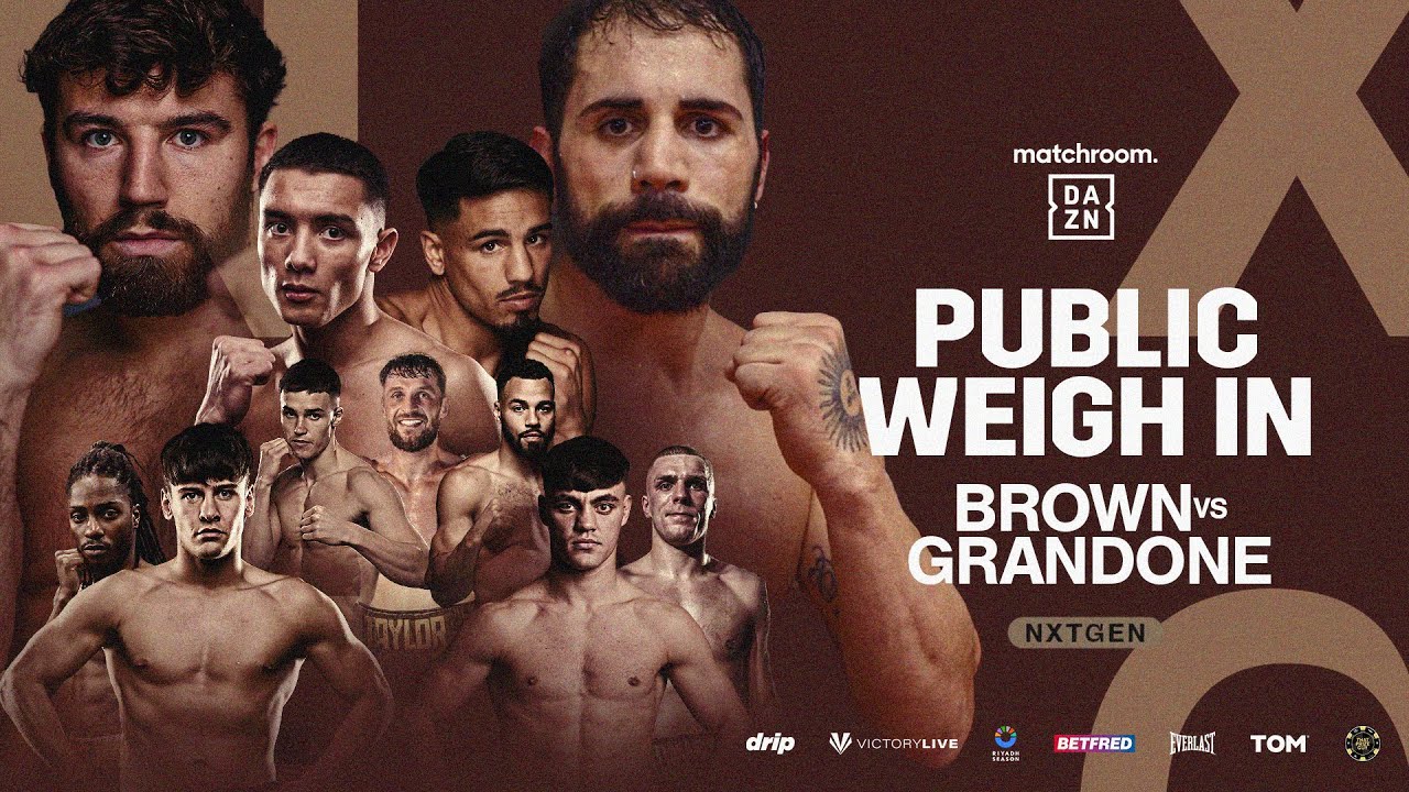 Pat Brown Vs Federico Grandone & Undercard (Vuong-Flynn) Weigh In