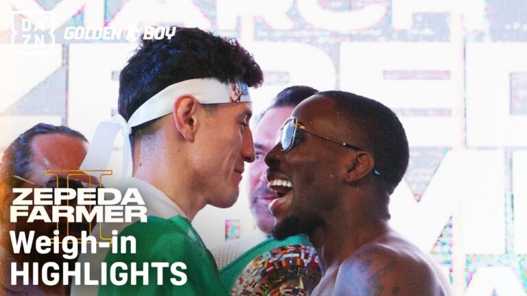 WILLIAM ZEPEDA VS. TEVIN FARMER 2 WEIGH IN HIGHLIGHTS