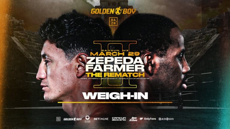 William “El CamarÃ³n” Zepeda vs. Tevin “2X” Farmer | WEIGH IN