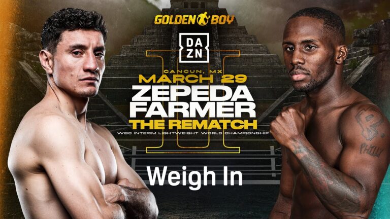 WILLIAM ZEPEDA VS. TEVIN FARMER 2 WEIGH IN LIVESTREAM