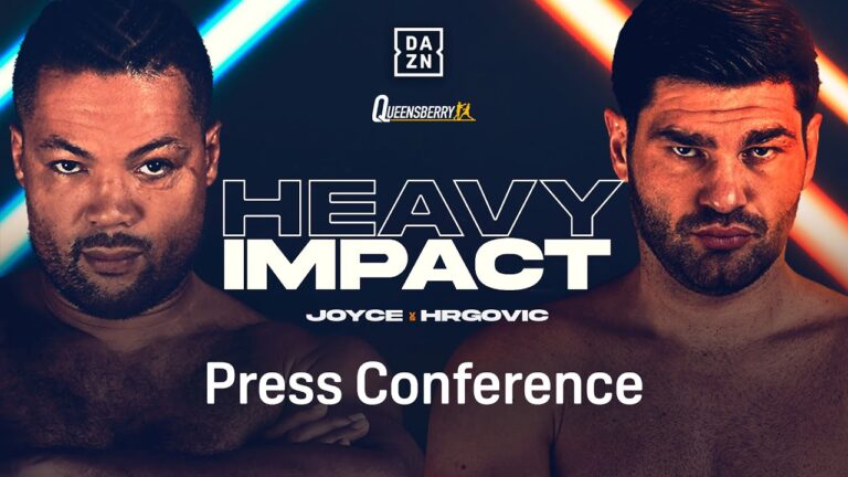 JOE JOYCE VS. FILIP HRGOVIC PRESS CONFERENCE LIVESTREAM