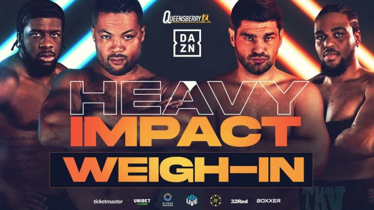 LIVE Weigh-In! Joe Joyce vs Filip HrgoviÄ‡ & David Adeleye vs Jeamie TKV – Heavy Impact 🥊