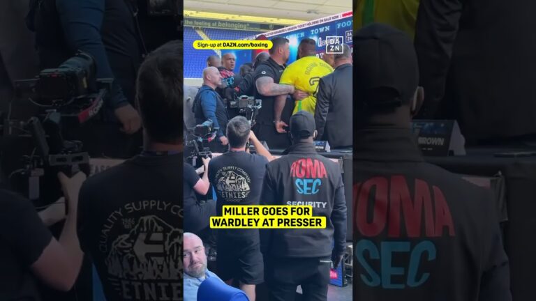MILLER GOES FOR WARDLEY AT PRESSER 🥶