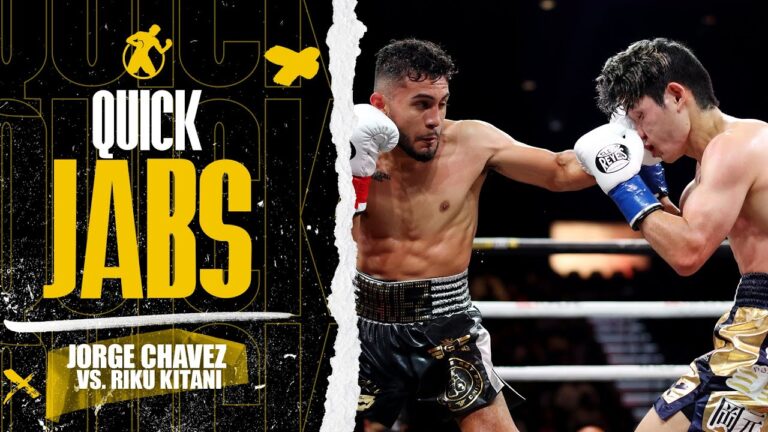 Quick Jabs | Jorge Chavez vs. Riku Kitani #goldenboyfightnight