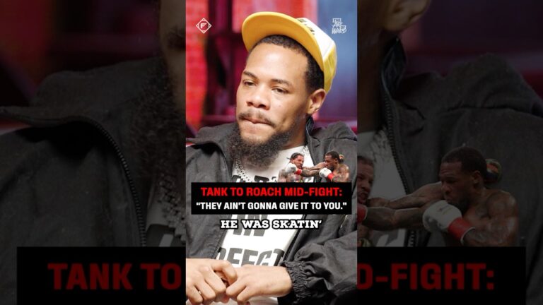 Tank really told Roach this mid fight 🤣 #boxing