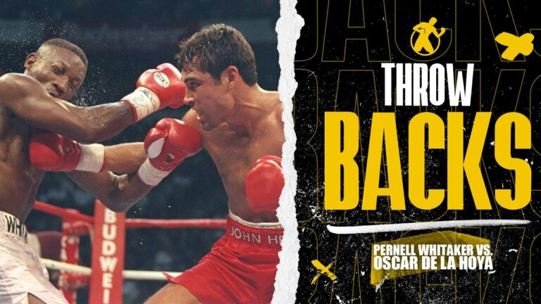 Throwback | Pernell Whitaker vs.Oscar De La Hoya Pound 4 Pound!