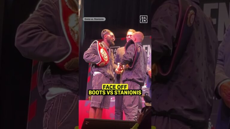 Boots ⚔️ Stanionis face off 😤