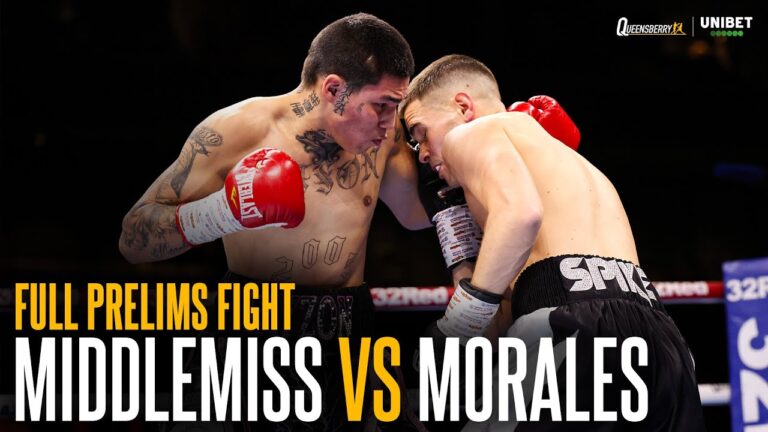 FULL FIGHT | Alfie Middlemiss vs Alexander Morales | Middlemiss battles through cut in clinch win 🥊