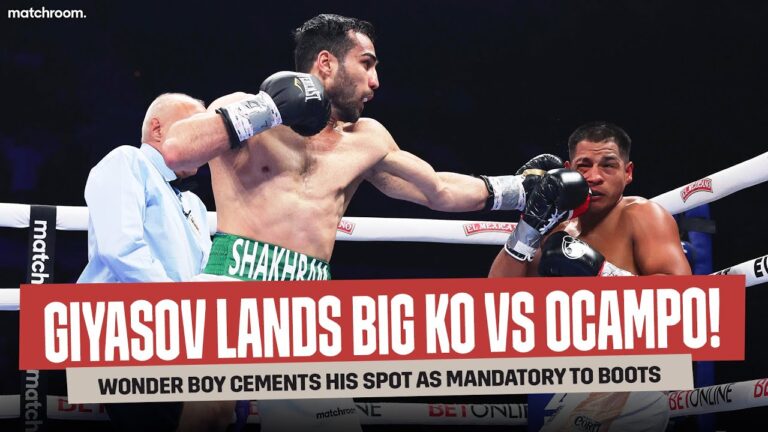 FULL FIGHT: Shakhram Giyasov Stops Franco Ocampo, Mandatory For Boots Ennis