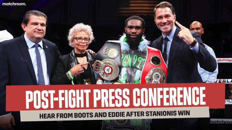 Jaron 'Boots' Ennis Vs Eimantas Stanionis Post-Fight Press Conference