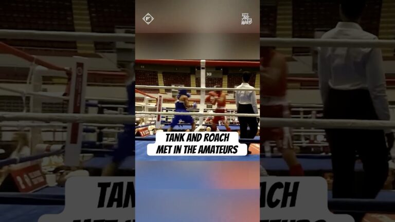 Tank and Roach squared off in the amateurs 😳 #boxing