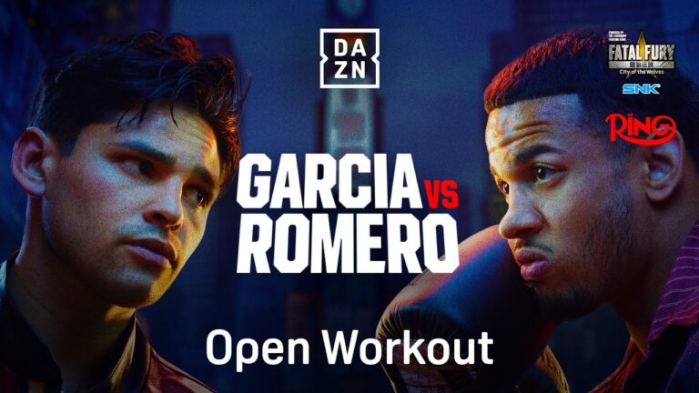 RING MAGAZINE: RYAN GARCIA VS. ROLLY ROMERO MEDIA WORKOUT LIVESTREAM