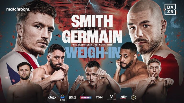 Dalton Smith Vs Mathieu Germain | Live Weigh In | Matchroom Boxing