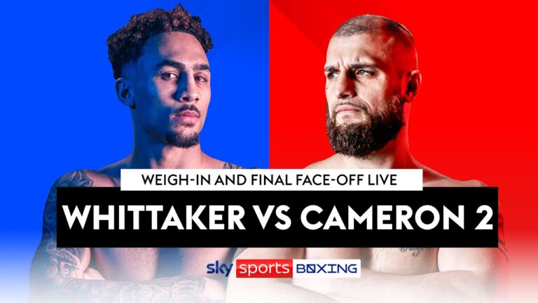 WHITTAKER VS CAMERON 2! | Live Weigh-In ⚖️