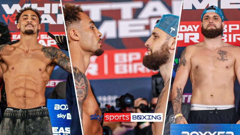 Ben Whittaker and Liam Cameron WEIGH-IN ahead of rematch ⚖️