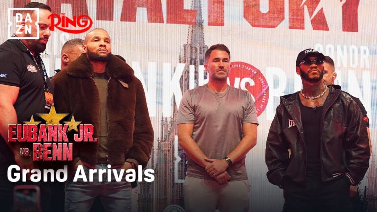 Chris Eubank Jr. & Conor Benn Face Off during Grand Arrivals