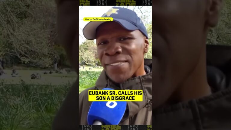 I donâ€™t think weâ€™ll be seeing Eubank Sr. in attendanceâ€¦