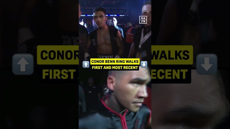 Conor Benn's first and most recent ring walk 🎥 #shorts