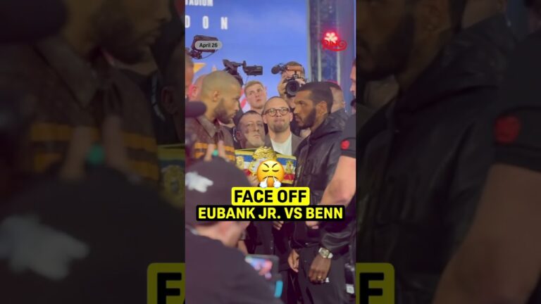 Eubank Jr. and Conor Benn face off ⚔️🔥