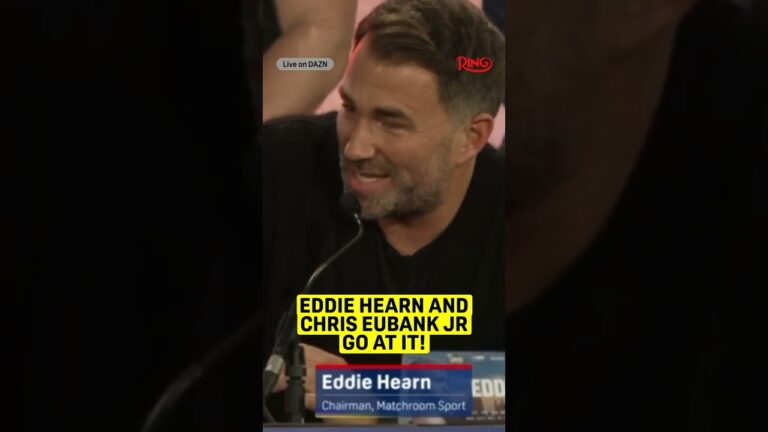 Eddie Hearn and Chris Eubank Jr. trade words! 👀