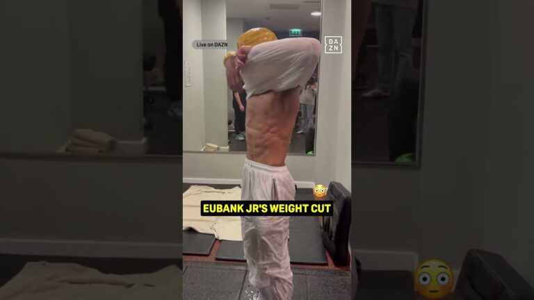 Chris Eubank Jr's brutal weight cut 😳 #shorts