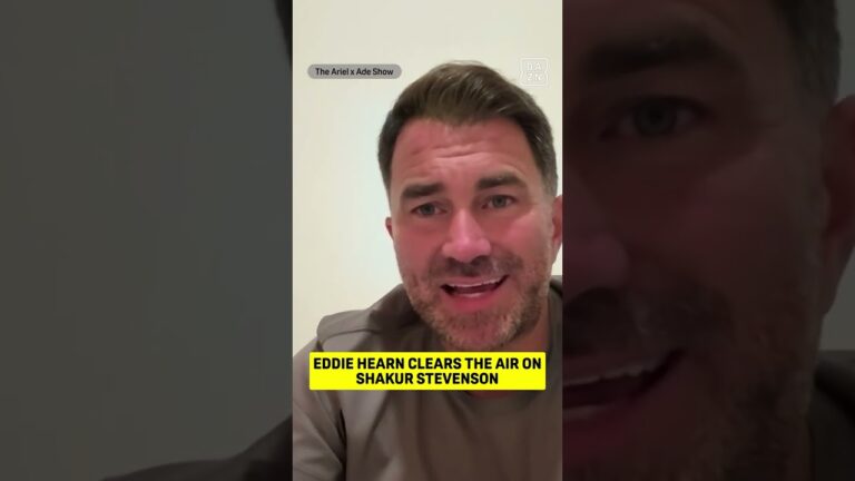 Eddie Hearn clears the air on the recent Shakur Stevenson rumors