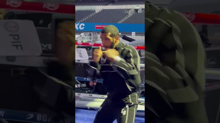 Conor Benn Checks Out 18ft Ring Night Before Chris Eubank Fight At Tottenham Hotspur Stadium