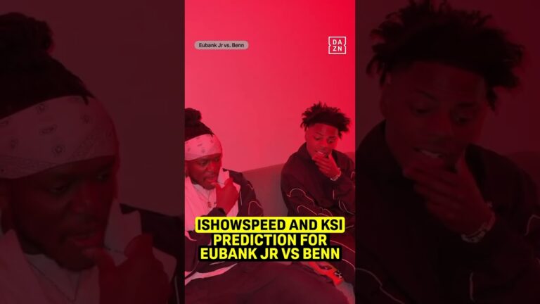 ISHOWSPEED and KSI share their Eubank Jr vs Benn predictions!