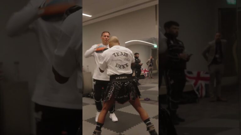 Conor Benn On The Pads Minutes Before Chris Eubank Fight ⚡️