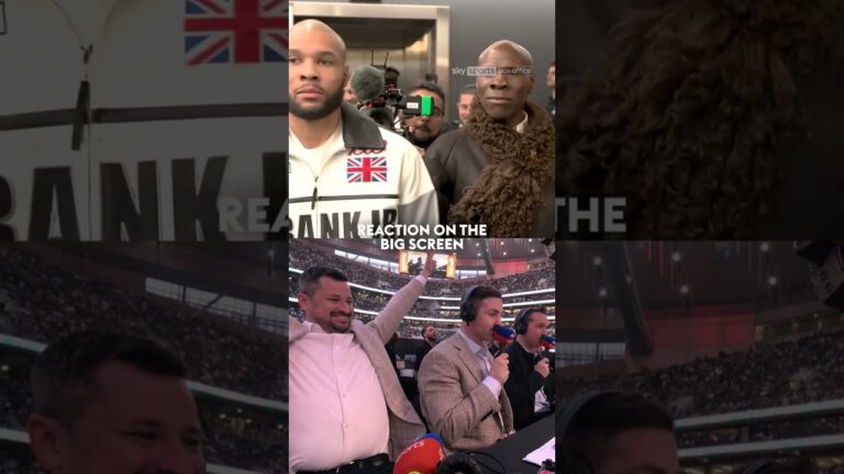 Andy Scott reacting like all of us when Chris Eubank Sr arrived 😅 #shorts #boxing