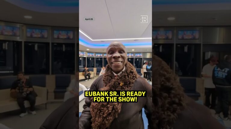 Eubank Sr. is ready for his son to put on a show!